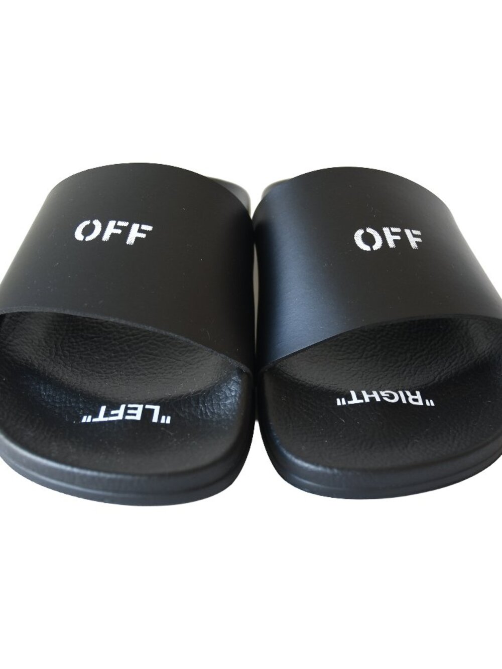 Off White Off Stamp Slider Black